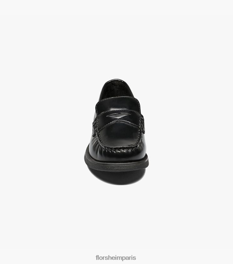 croquet jr. mocassins à bout mocassin Florsheim enfants TBZJJL495 chaussure noir