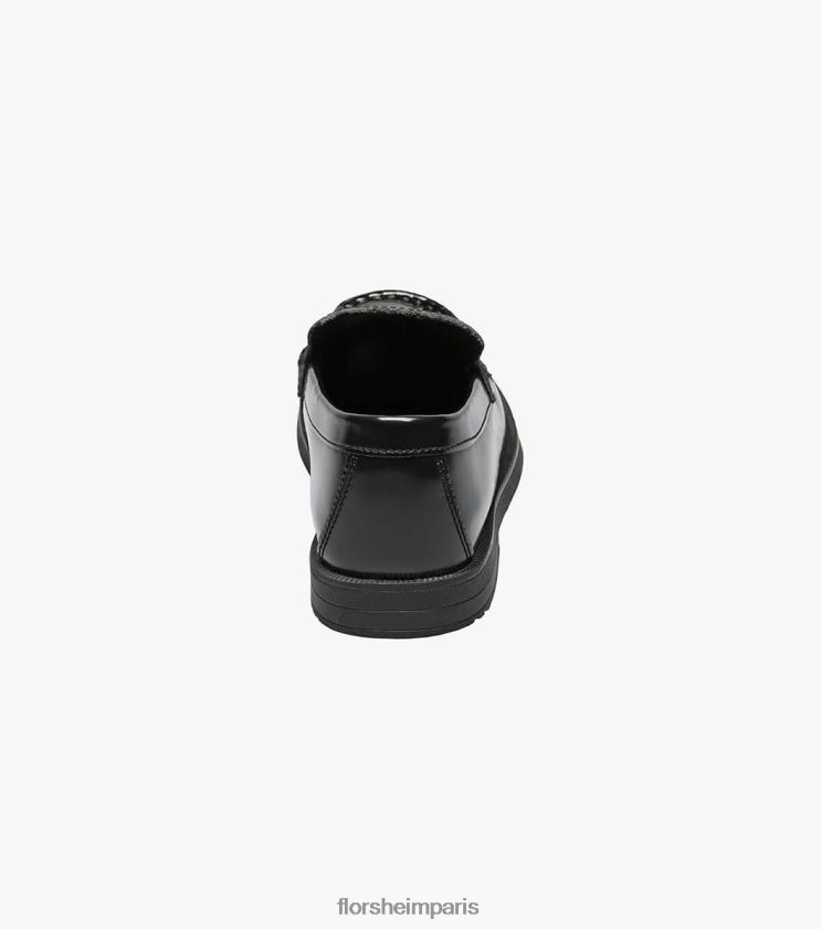 croquet jr. mocassins à bout mocassin Florsheim enfants TBZJJL495 chaussure noir