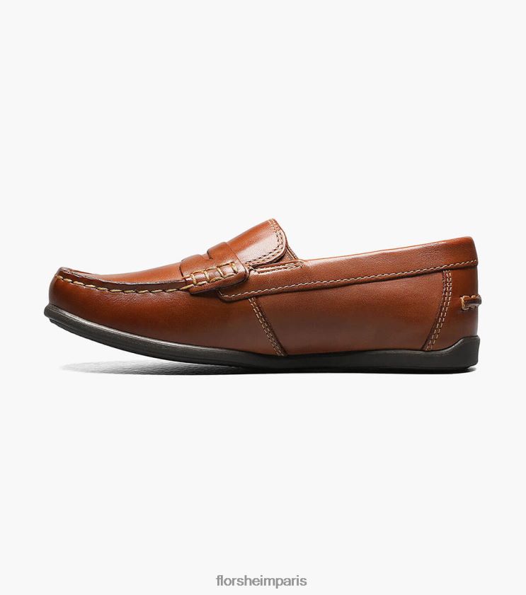 jaspe jr. conducteur de moc toe penny Florsheim enfants TBZJJL435 chaussure bronzage de selle