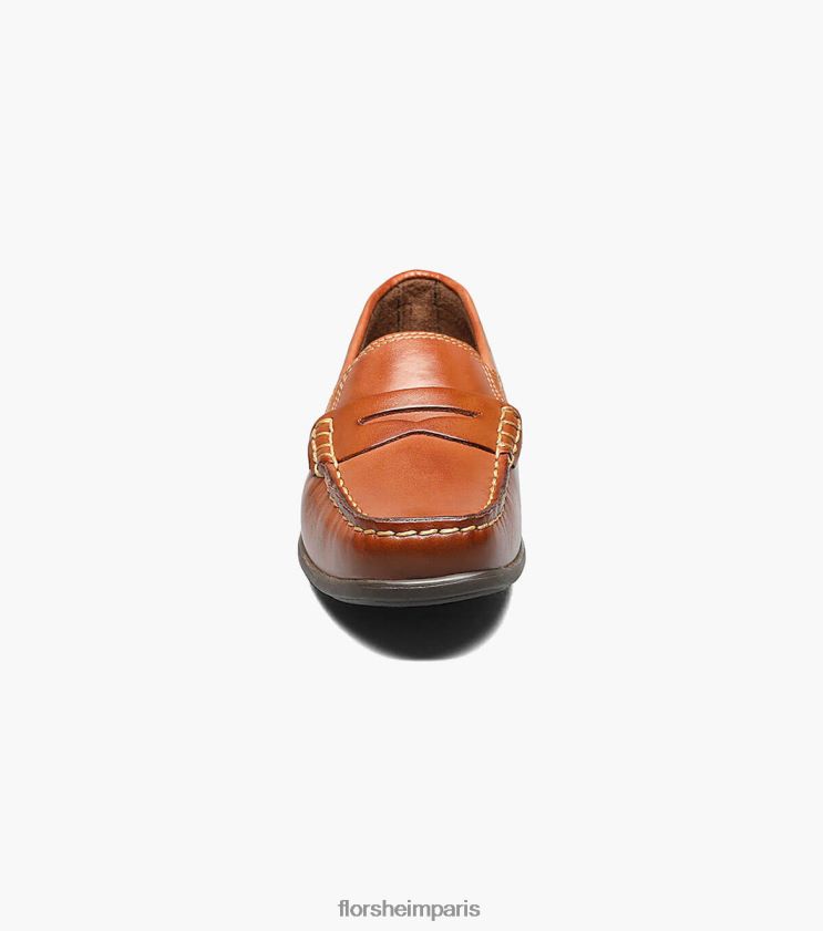 jaspe jr. conducteur de moc toe penny Florsheim enfants TBZJJL435 chaussure bronzage de selle