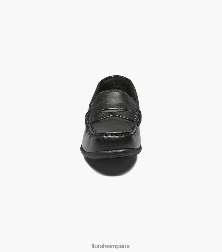 jaspe jr. conducteur de moc toe penny Florsheim enfants TBZJJL436 chaussure noir