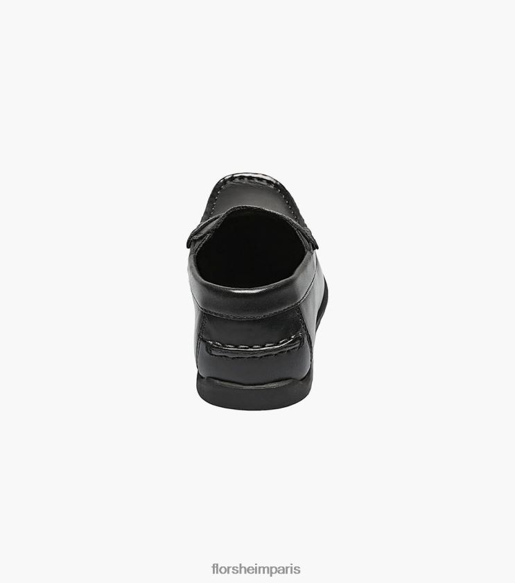 jaspe jr. conducteur de moc toe penny Florsheim enfants TBZJJL436 chaussure noir