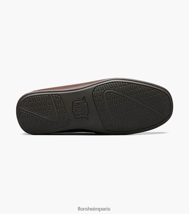 jaspe jr. conducteur de moc toe penny Florsheim enfants TBZJJL437 chaussure brun