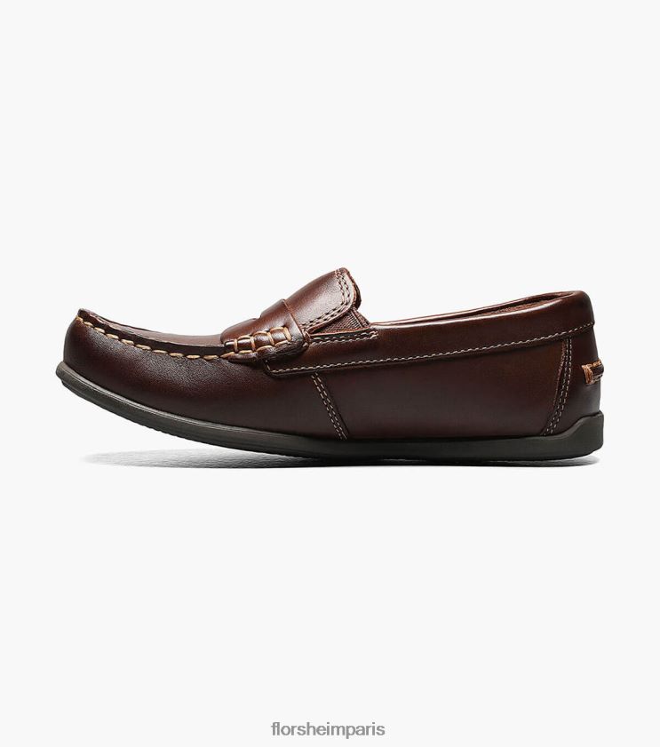 jaspe jr. conducteur de moc toe penny Florsheim enfants TBZJJL437 chaussure brun