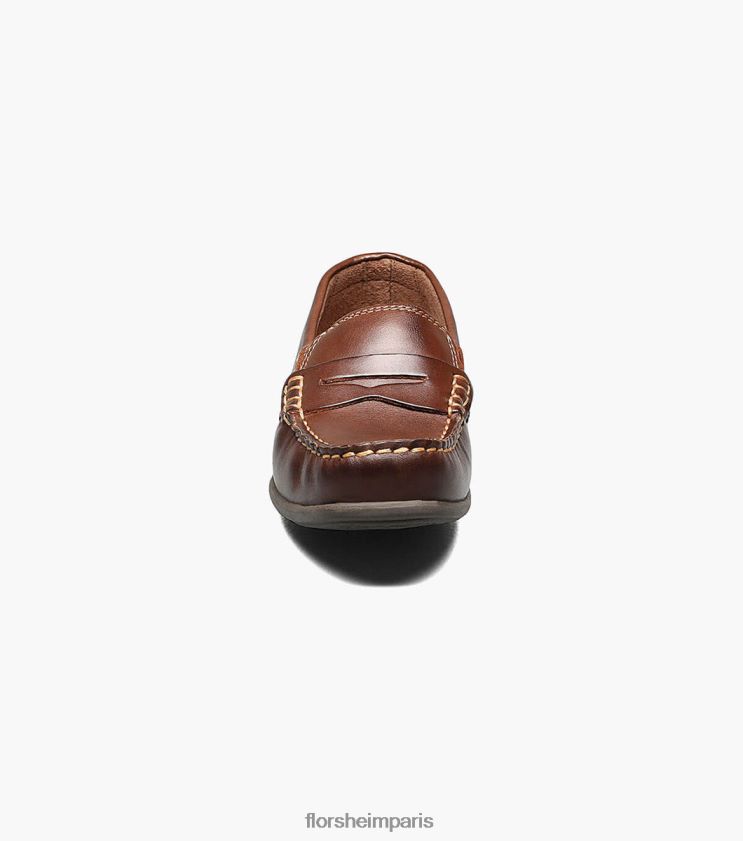 jaspe jr. conducteur de moc toe penny Florsheim enfants TBZJJL437 chaussure brun