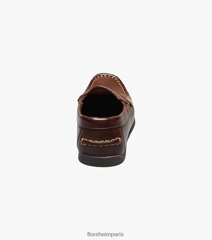 jaspe jr. conducteur de moc toe penny Florsheim enfants TBZJJL437 chaussure brun
