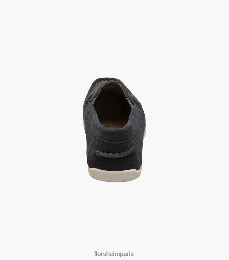jaspe jr. mocassins à bride orteil Florsheim enfants TBZJJL426 chaussure daim bleu marine