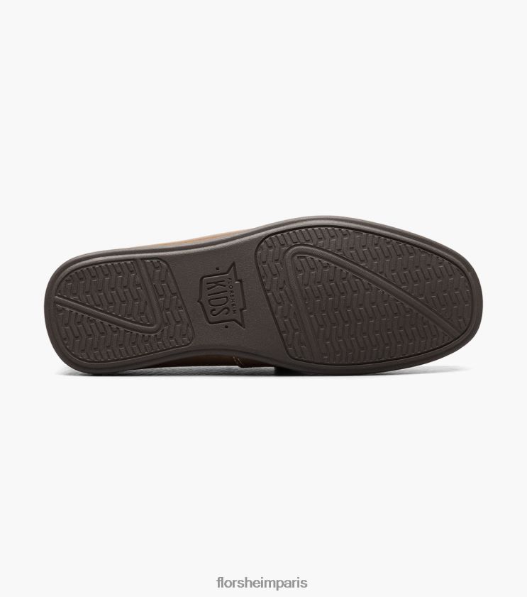 jaspe jr. mocassins à bride orteil Florsheim enfants TBZJJL427 chaussure bronzage de selle