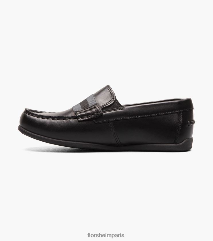 jaspe jr. mocassins à bride orteil Florsheim enfants TBZJJL428 chaussure noir