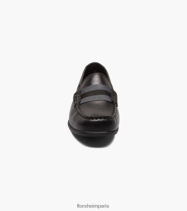 jaspe jr. mocassins à bride orteil Florsheim enfants TBZJJL428 chaussure noir