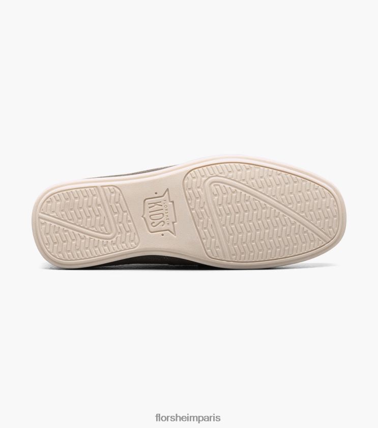 jaspe jr. mocassins à bride orteil Florsheim enfants TBZJJL429 chaussure daim gris