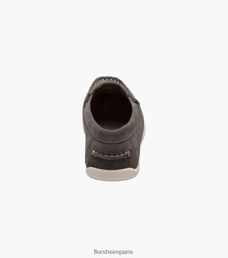 jaspe jr. mocassins à bride orteil Florsheim enfants TBZJJL429 chaussure daim gris