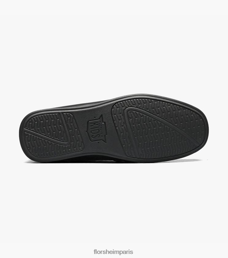 jaspe jr. mocassins à mors d'orteil Florsheim enfants TBZJJL499 chaussure noir