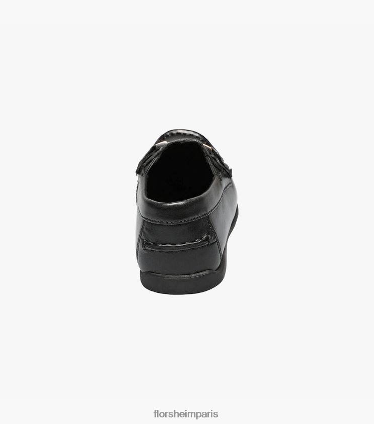 jaspe jr. mocassins à mors d'orteil Florsheim enfants TBZJJL499 chaussure noir