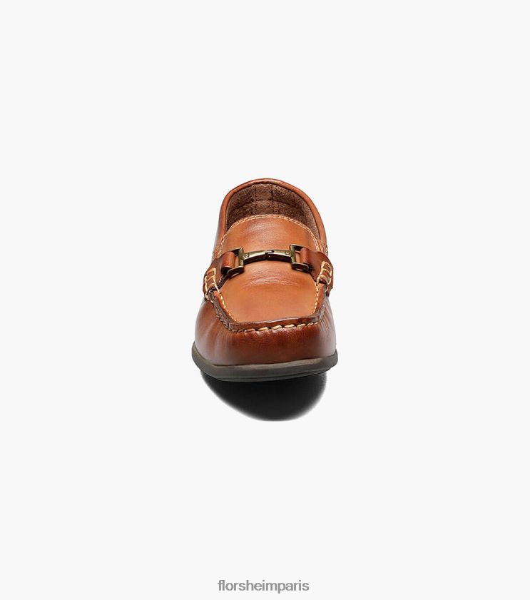 jaspe jr. mocassins à mors d'orteil Florsheim enfants TBZJJL500 chaussure bronzage de selle