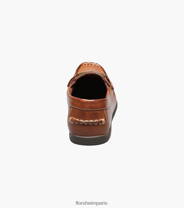 jaspe jr. mocassins à mors d'orteil Florsheim enfants TBZJJL500 chaussure bronzage de selle