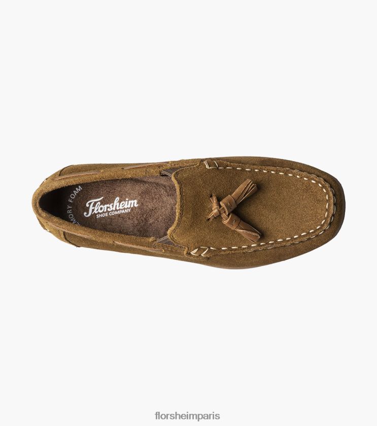 jaspe jr. mocassins à pampilles à bout tombant Florsheim enfants TBZJJL474 chaussure moka