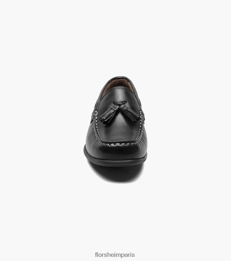 jaspe jr. mocassins à pampilles à bout tombant Florsheim enfants TBZJJL475 chaussure noir