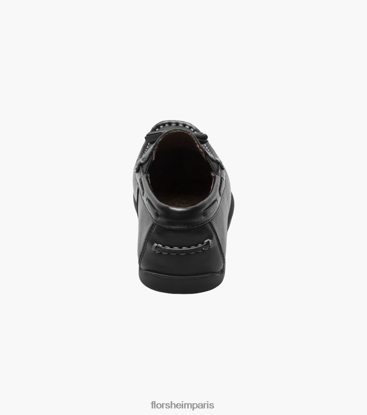 jaspe jr. mocassins à pampilles à bout tombant Florsheim enfants TBZJJL475 chaussure noir