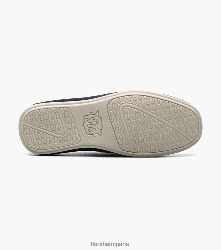 jaspe jr. mocassins à pampilles à bout tombant Florsheim enfants TBZJJL476 chaussure daim bleu marine