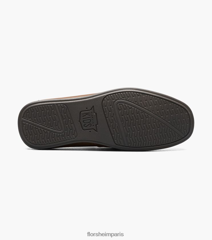 jaspe jr. mocassins à pampilles à bout tombant Florsheim enfants TBZJJL477 chaussure bronzage de selle