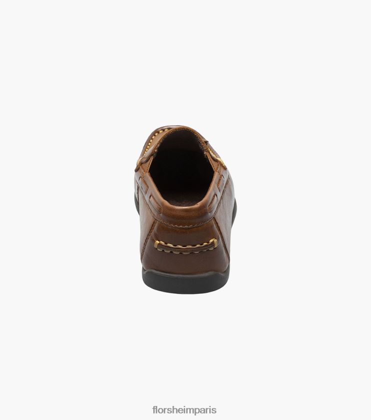 jaspe jr. mocassins à pampilles à bout tombant Florsheim enfants TBZJJL477 chaussure bronzage de selle