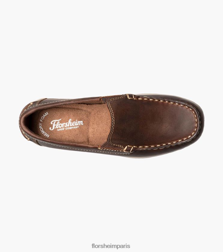 jaspe jr. mocassins vénitiens à bout mocassin Florsheim enfants TBZJJL430 chaussure ch marron