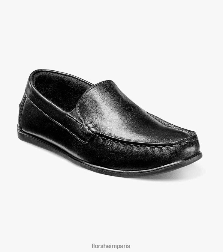 jaspe jr. mocassins vénitiens à bout mocassin Florsheim enfants TBZJJL431 chaussure noir
