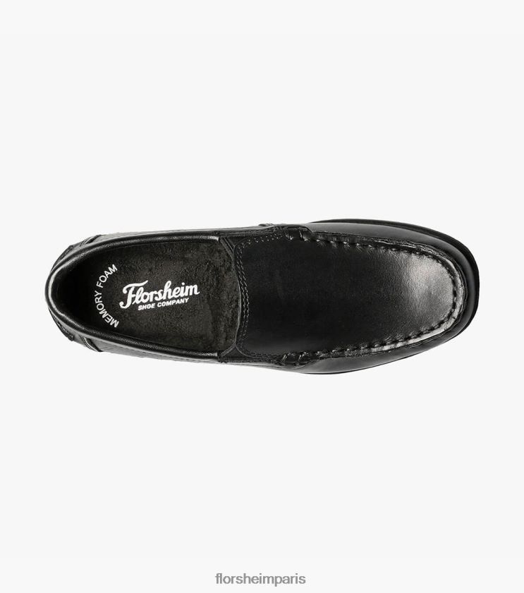 jaspe jr. mocassins vénitiens à bout mocassin Florsheim enfants TBZJJL431 chaussure noir