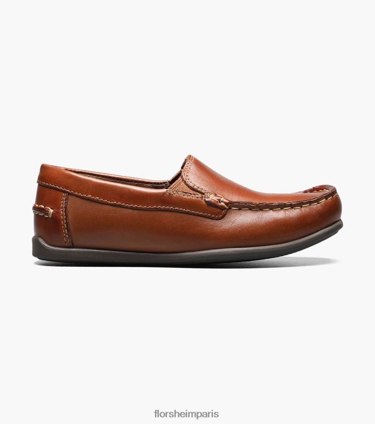 jaspe jr. mocassins vénitiens à bout mocassin Florsheim enfants TBZJJL432 chaussure bronzage de selle