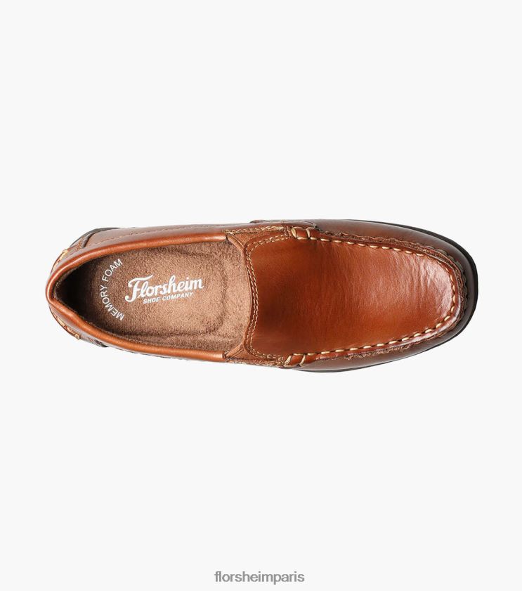 jaspe jr. mocassins vénitiens à bout mocassin Florsheim enfants TBZJJL432 chaussure bronzage de selle