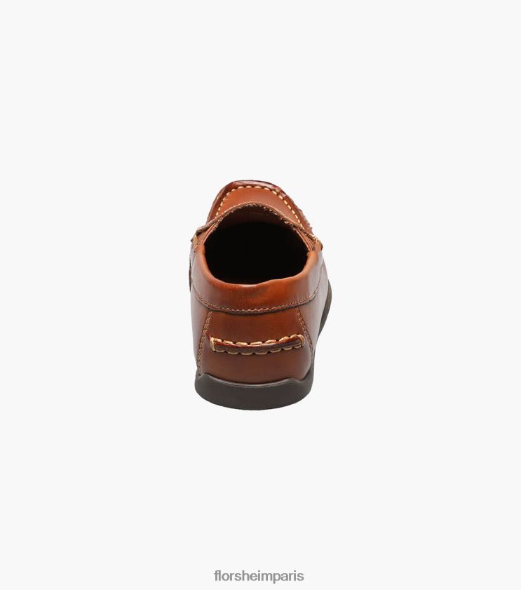 jaspe jr. mocassins vénitiens à bout mocassin Florsheim enfants TBZJJL432 chaussure bronzage de selle
