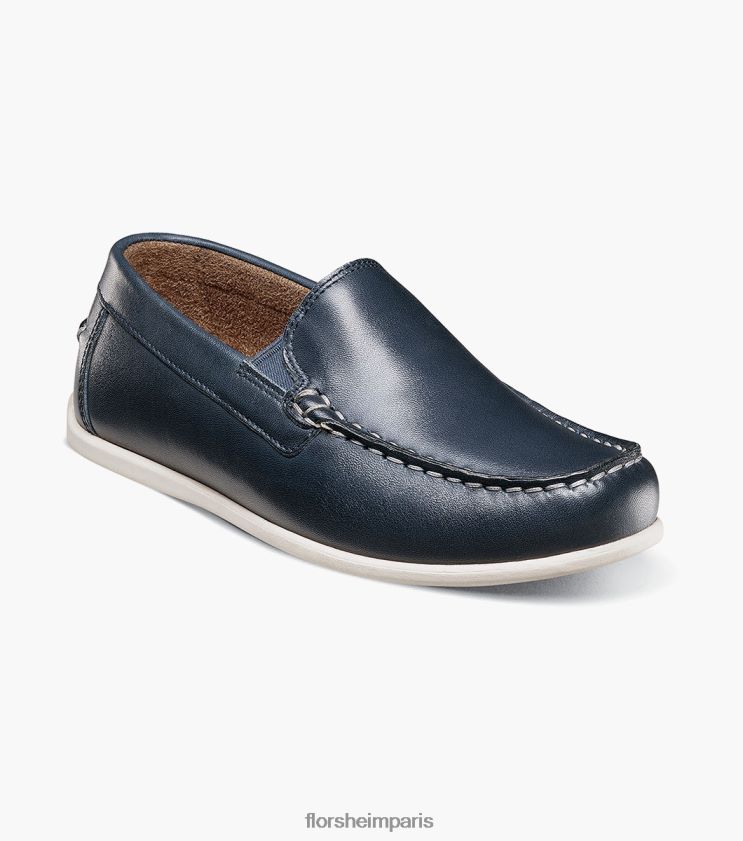 jaspe jr. mocassins vénitiens à bout mocassin Florsheim enfants TBZJJL434 chaussure marine