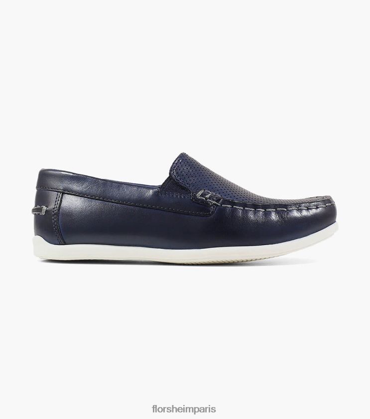 jaspe perf jr. mocassins vénitiens à bout mocassin Florsheim enfants TBZJJL468 chaussure marine