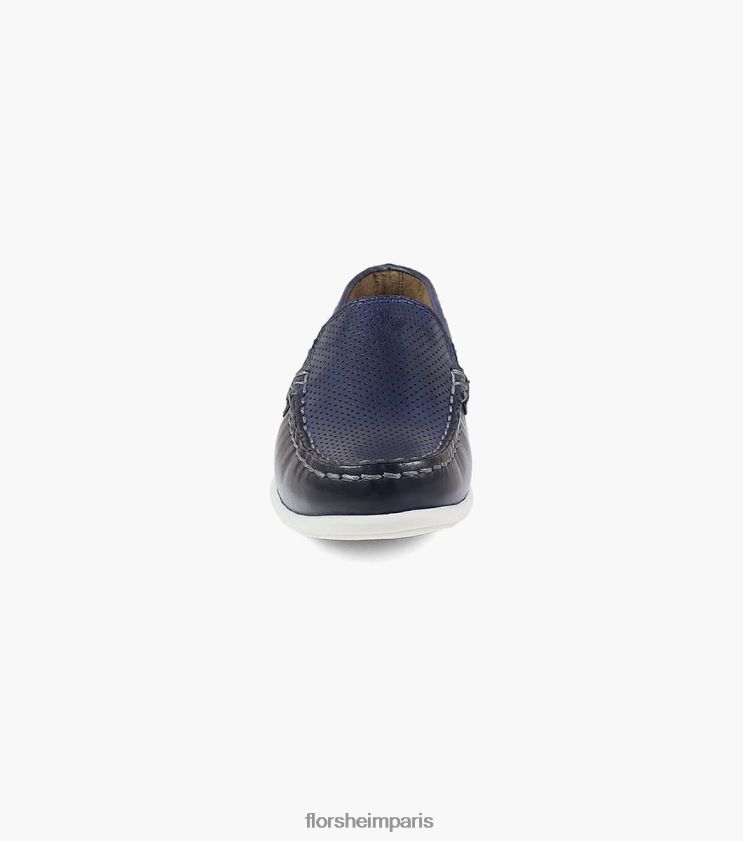jaspe perf jr. mocassins vénitiens à bout mocassin Florsheim enfants TBZJJL468 chaussure marine