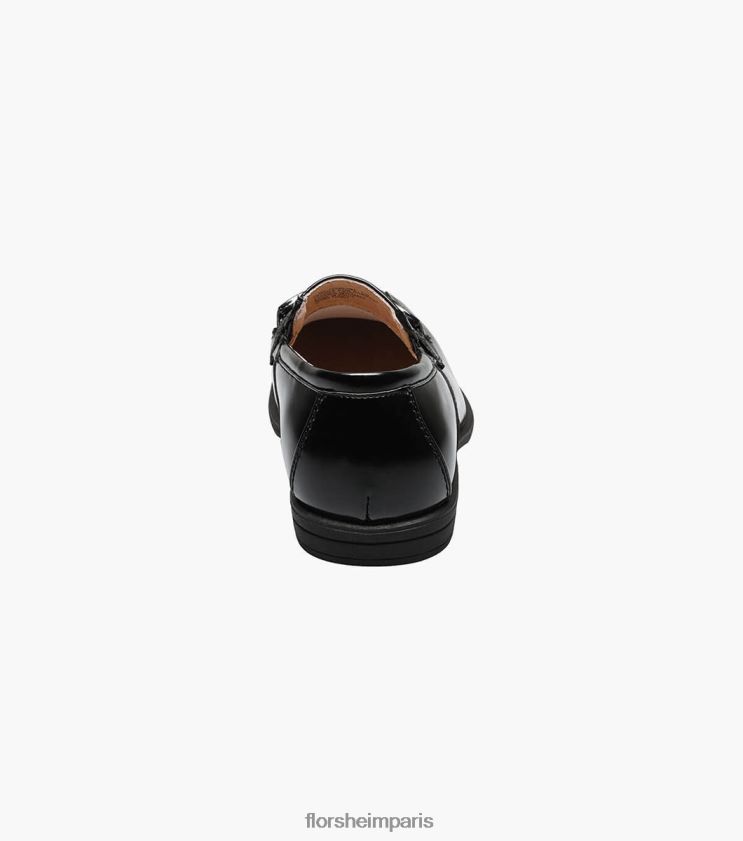 révéler jr. mocassins à bout de vélo Florsheim enfants TBZJJL486 chaussure noir
