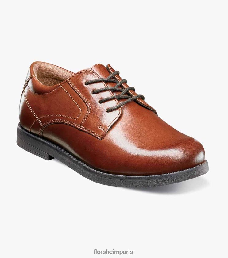 Midtown jr. oxford à bout uni Florsheim enfants TBZJJL506 chaussure Cognac