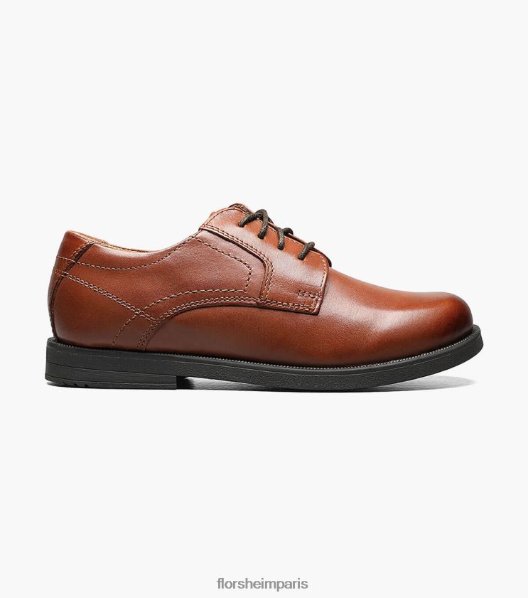 Midtown jr. oxford à bout uni Florsheim enfants TBZJJL506 chaussure Cognac