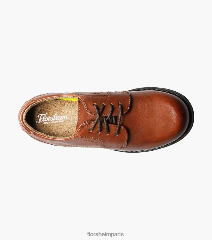 Midtown jr. oxford à bout uni Florsheim enfants TBZJJL506 chaussure Cognac