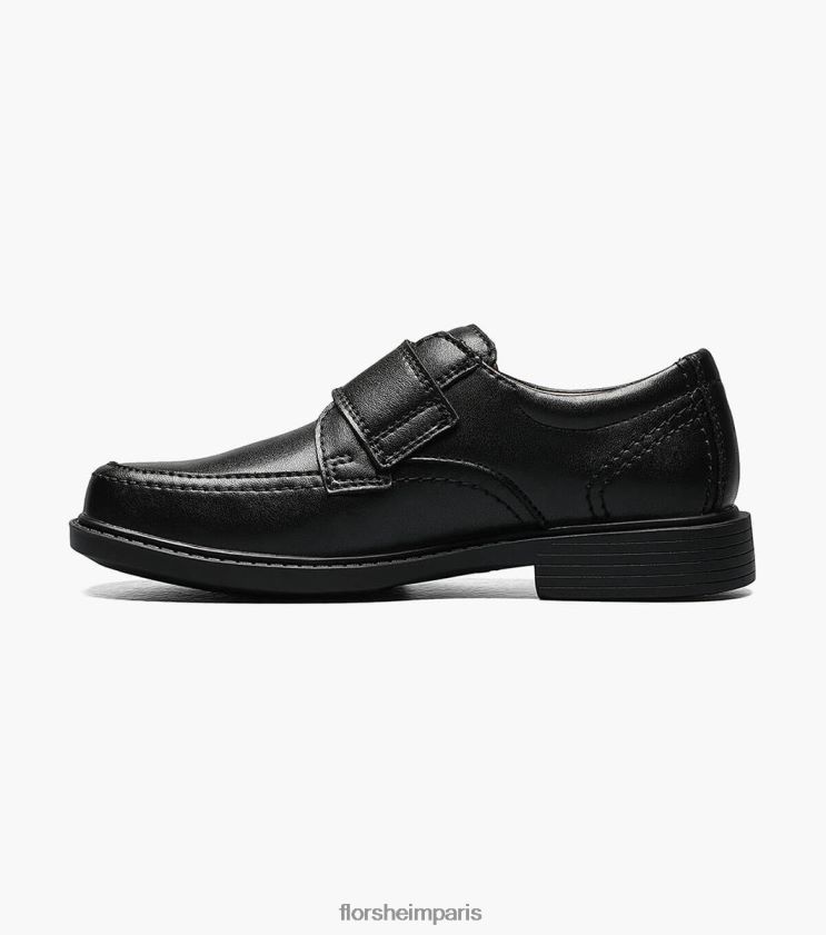 berwyn jr. sangle d'orteil ii moc Florsheim enfants TBZJJL492 chaussure noir