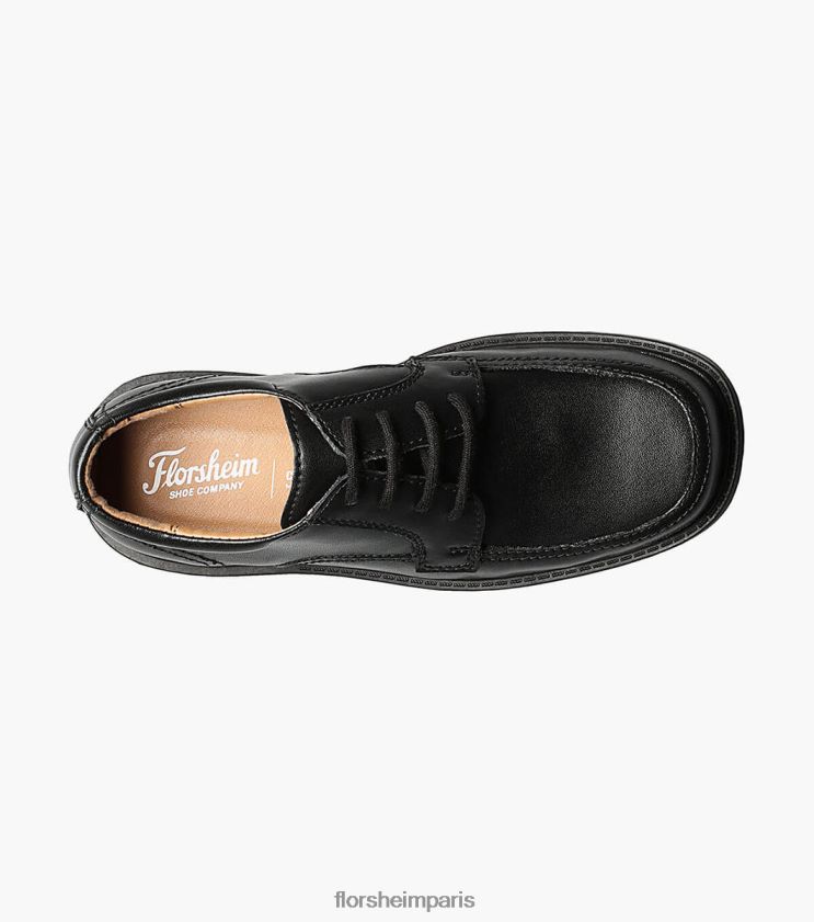 facturation jr. ii moc toe oxford Florsheim enfants TBZJJL493 chaussure noir