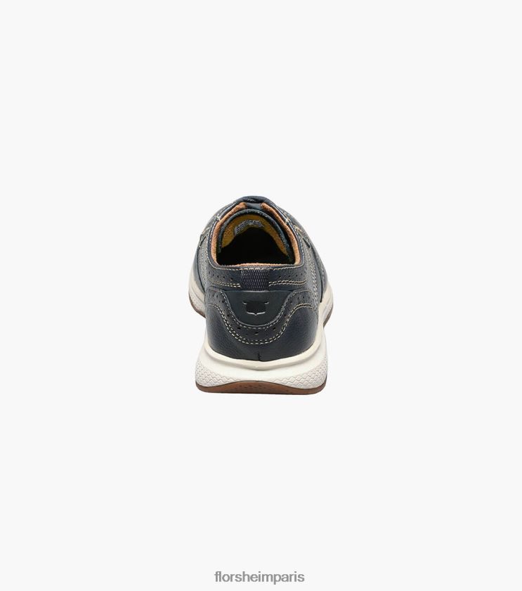 grands lacs jr. bout d'aile oxford Florsheim enfants TBZJJL444 chaussure marine