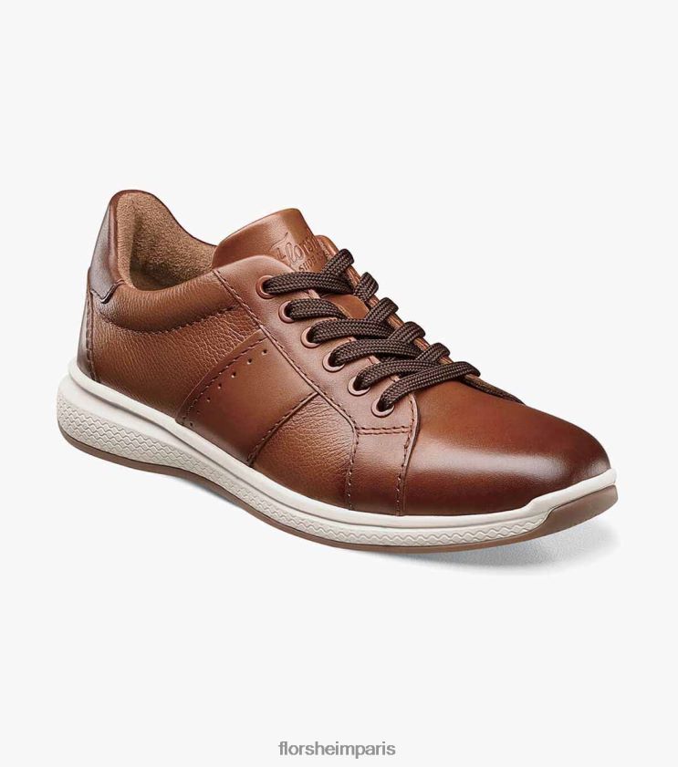 grands lacs jr. dentelle aux orteils oxford Florsheim enfants TBZJJL445 chaussure Cognac