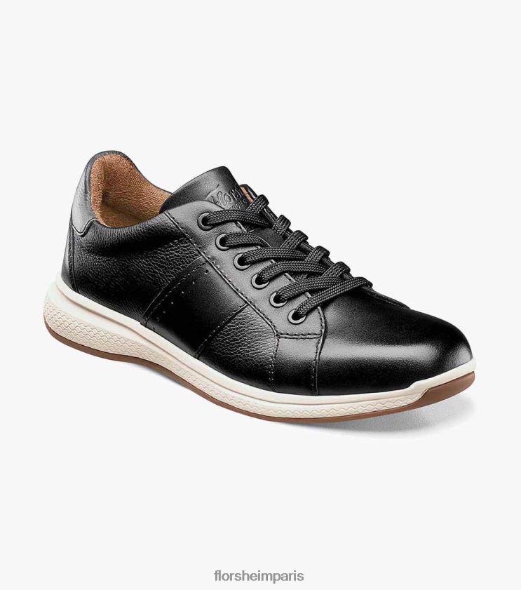 grands lacs jr. dentelle aux orteils oxford Florsheim enfants TBZJJL446 chaussure noir