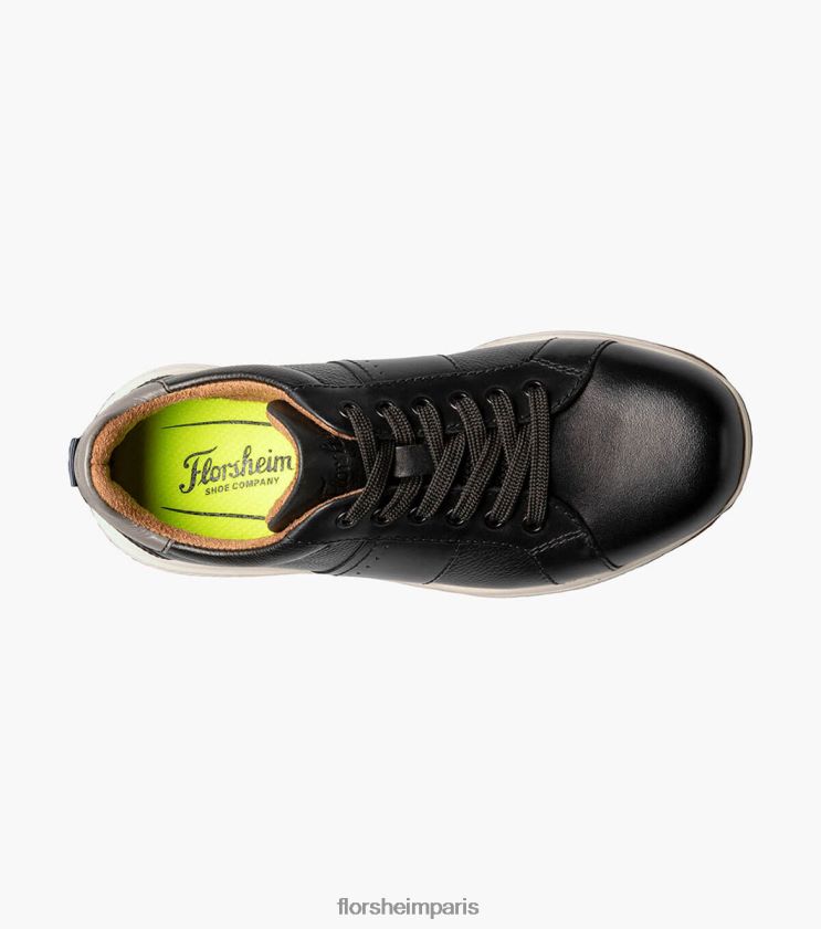 grands lacs jr. dentelle aux orteils oxford Florsheim enfants TBZJJL446 chaussure noir