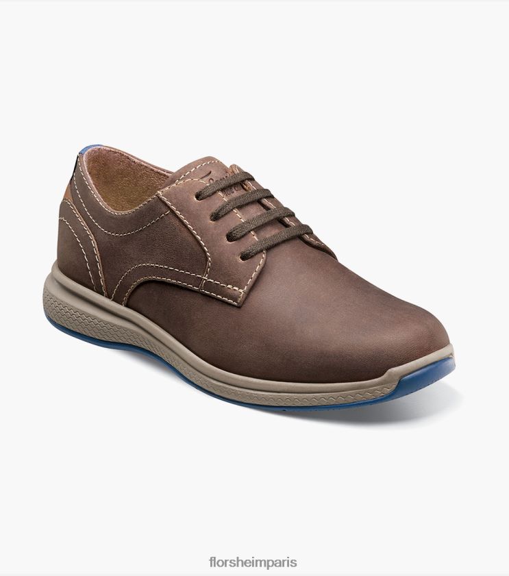 grands lacs jr. oxford à bout uni Florsheim enfants TBZJJL502 chaussure ch marron