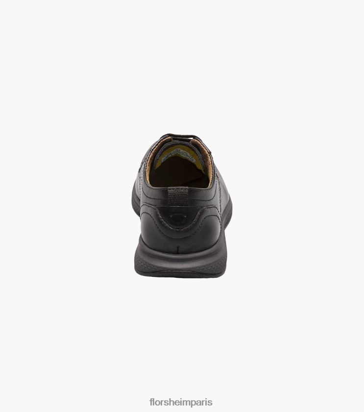 grands lacs jr. oxford à bout uni Florsheim enfants TBZJJL503 chaussure noir