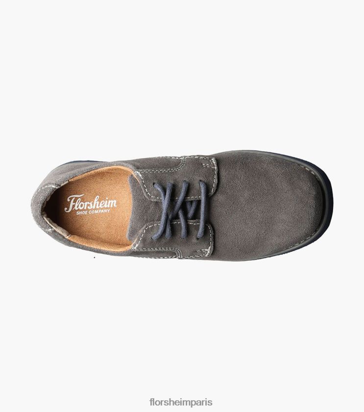 kearny jr. oxford à bout uni Florsheim enfants TBZJJL462 chaussure daim gris