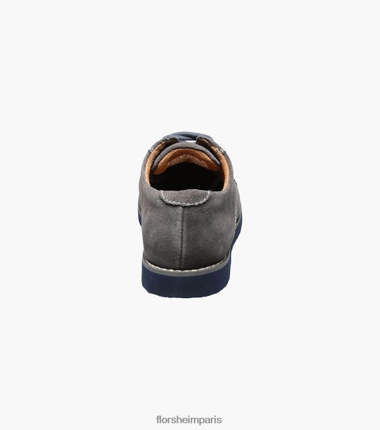 kearny jr. oxford à bout uni Florsheim enfants TBZJJL462 chaussure daim gris
