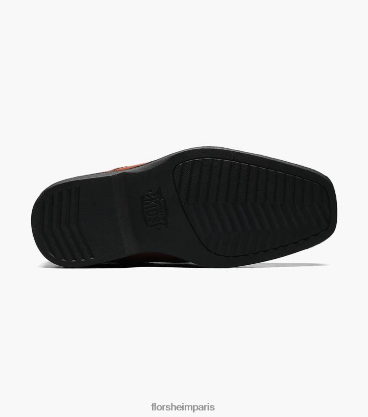 révéler jr. orteil de vélo oxford Florsheim enfants TBZJJL489 chaussure Cognac